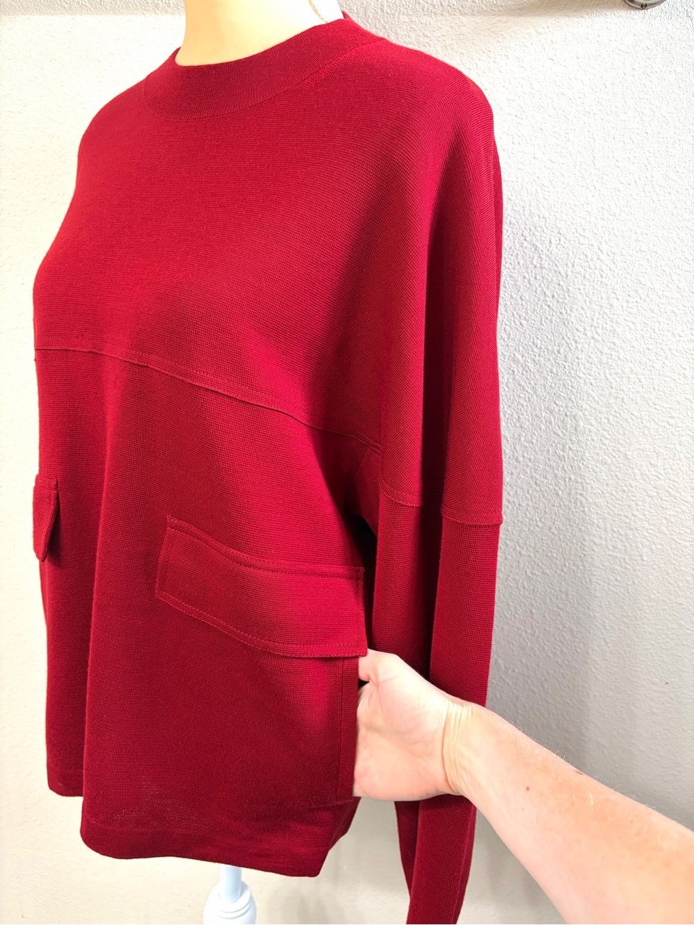 Max Mara Xiria Virgin Wool Sweatshirt Sweater - Picture 5 of 10